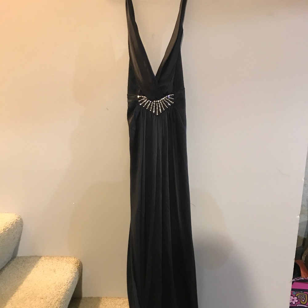 ABS Black Silk Formal Dress